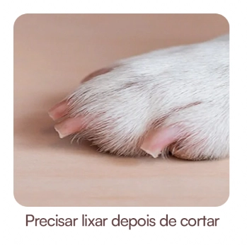 Unhas lascadas — precisar lixar depois de cortar